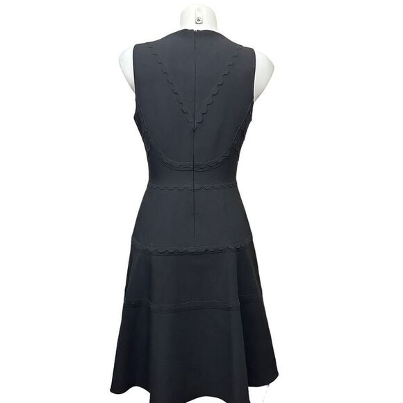 KOBI HALPERIN Black Square Neck Fit & Flare Casual Short‎ Dress Size 6 - Picture 5 of 9